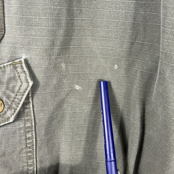 🔥 Vintage CARHARTT Relaxed Fit Heavy Denim Cargo Shorts Army Green Sz 40 - EUC - Picture 8 of 8